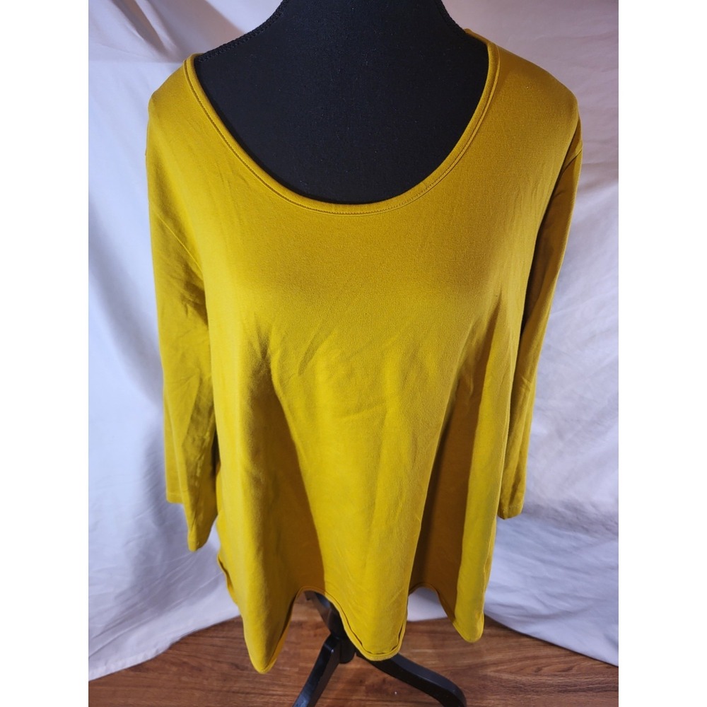 Flutter Made With Love Mustard Yellow Size XL Boxy Top